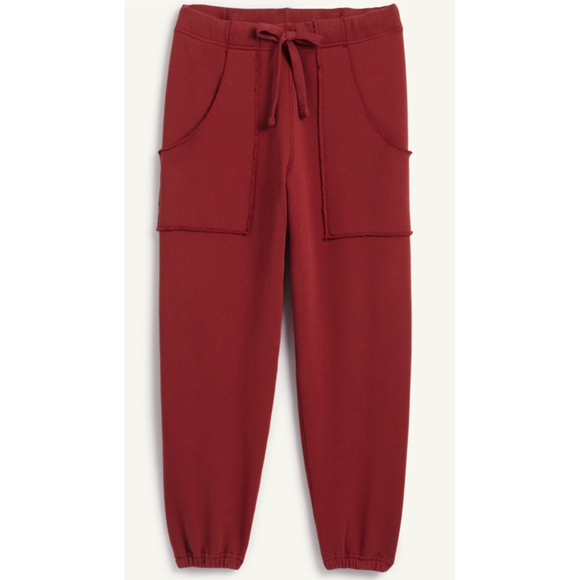 New Frank & Eileen Cranberry Red Triple Fleece Eamon Joggers L